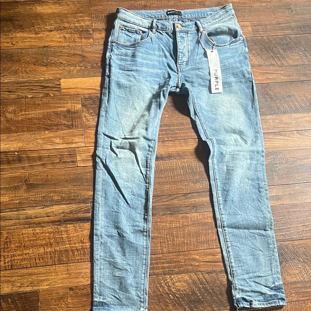 Purple Brand Men's Light Blue Skinny Jeans